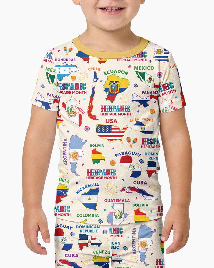 Zweiteiliges, kurzärmliges Pyjama-Set mit Marienkäfern