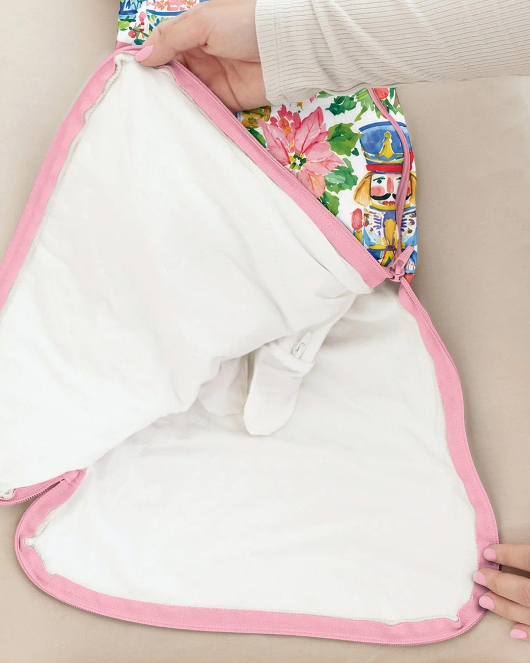 Watercolor Nutcracker Holiday Bamboo Sleep Bag