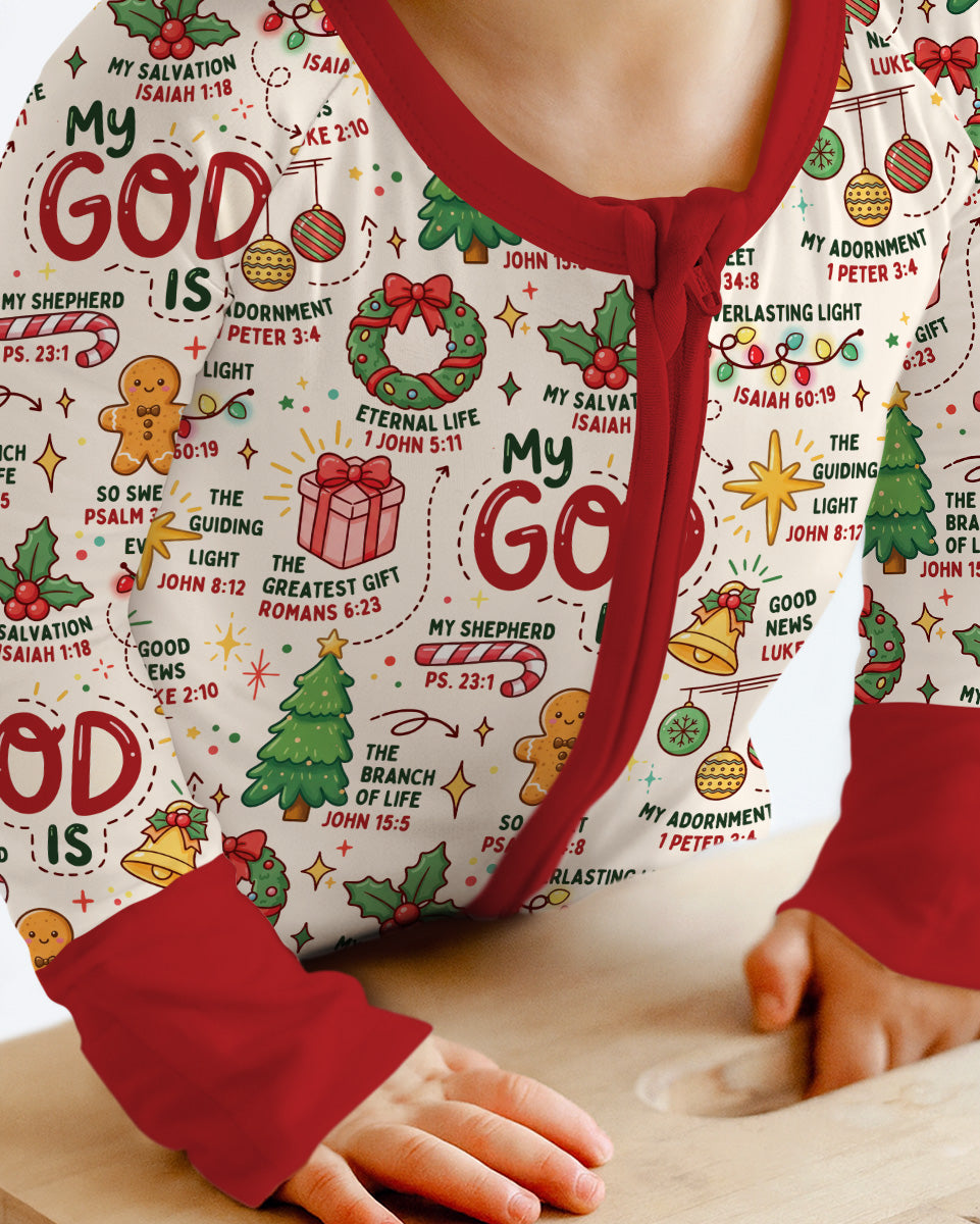 Christmas My God Is Bamboo Convertible Zippy