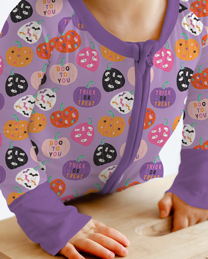 Boo Pumpkin Season Bamboo Convertible Zippy