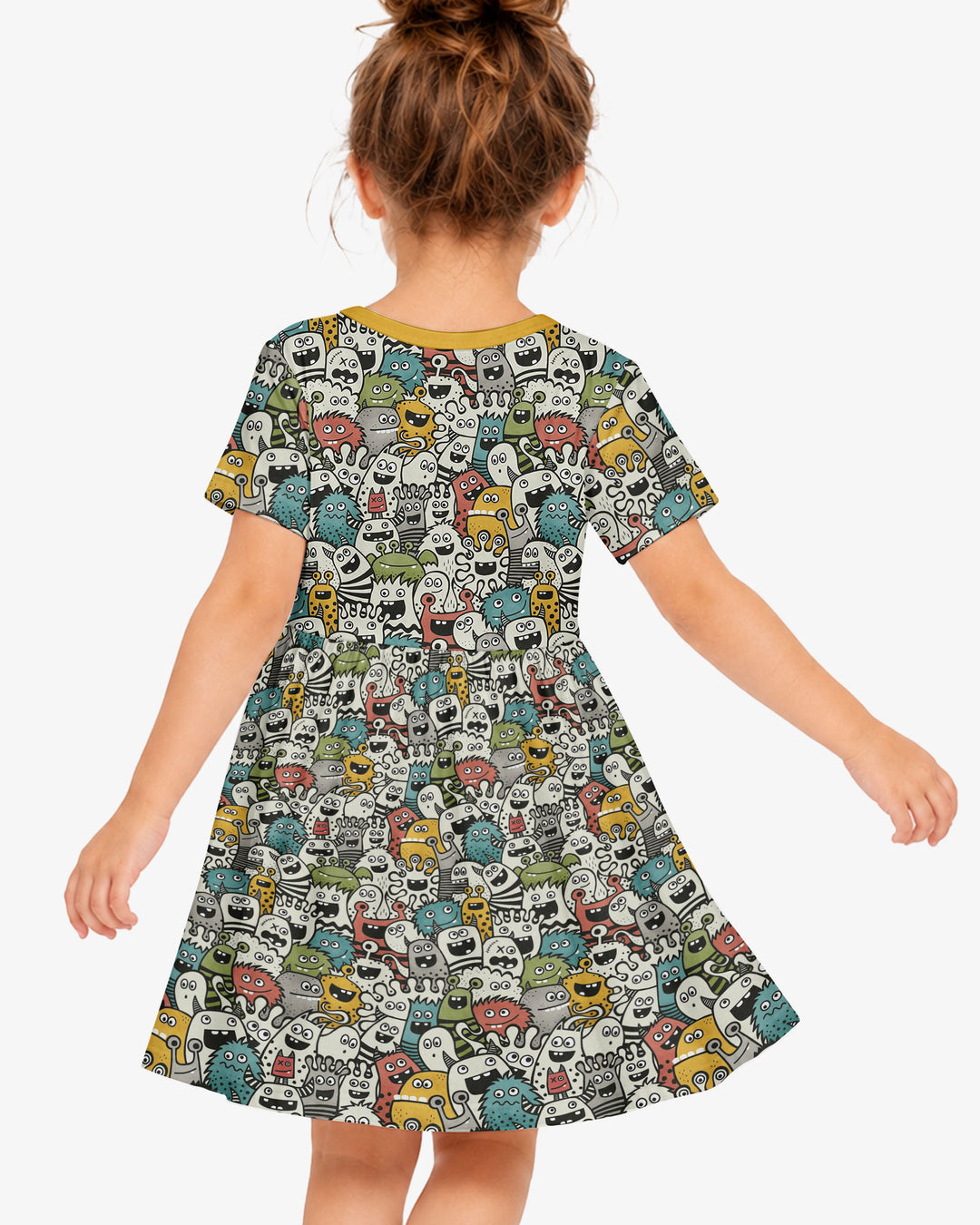 Monsters And Friends Bamboo Twirl Dress