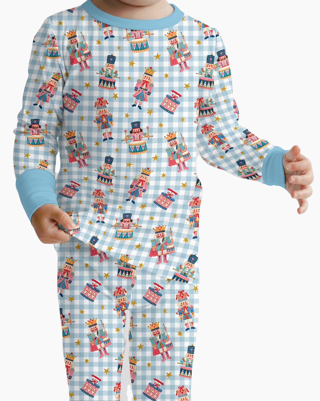 Whimsical Nutcracker Bamboo Two Piece Long Sleeve Pajama Set