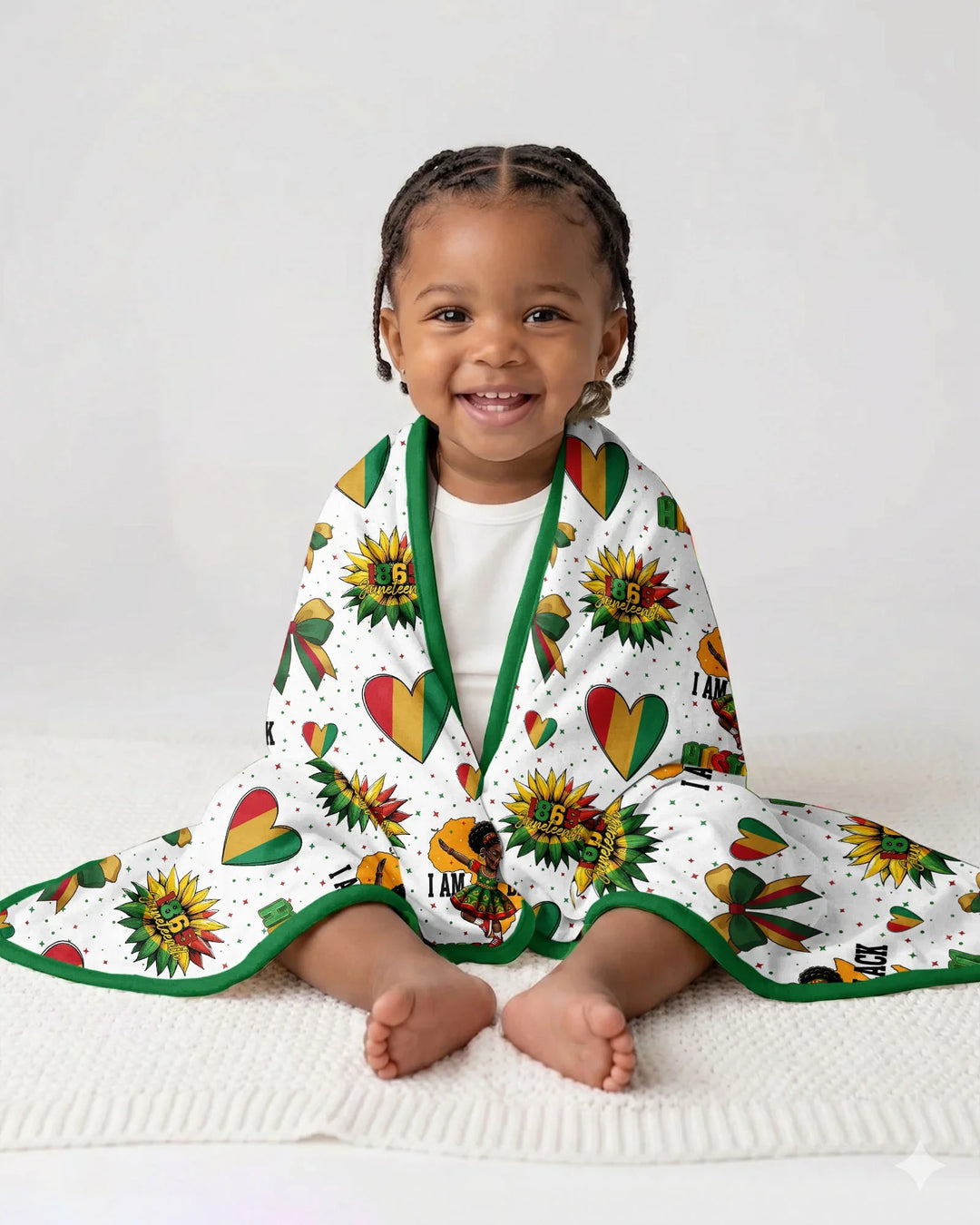 Juneteenth Girl I Am Black History Bamboo Blanket