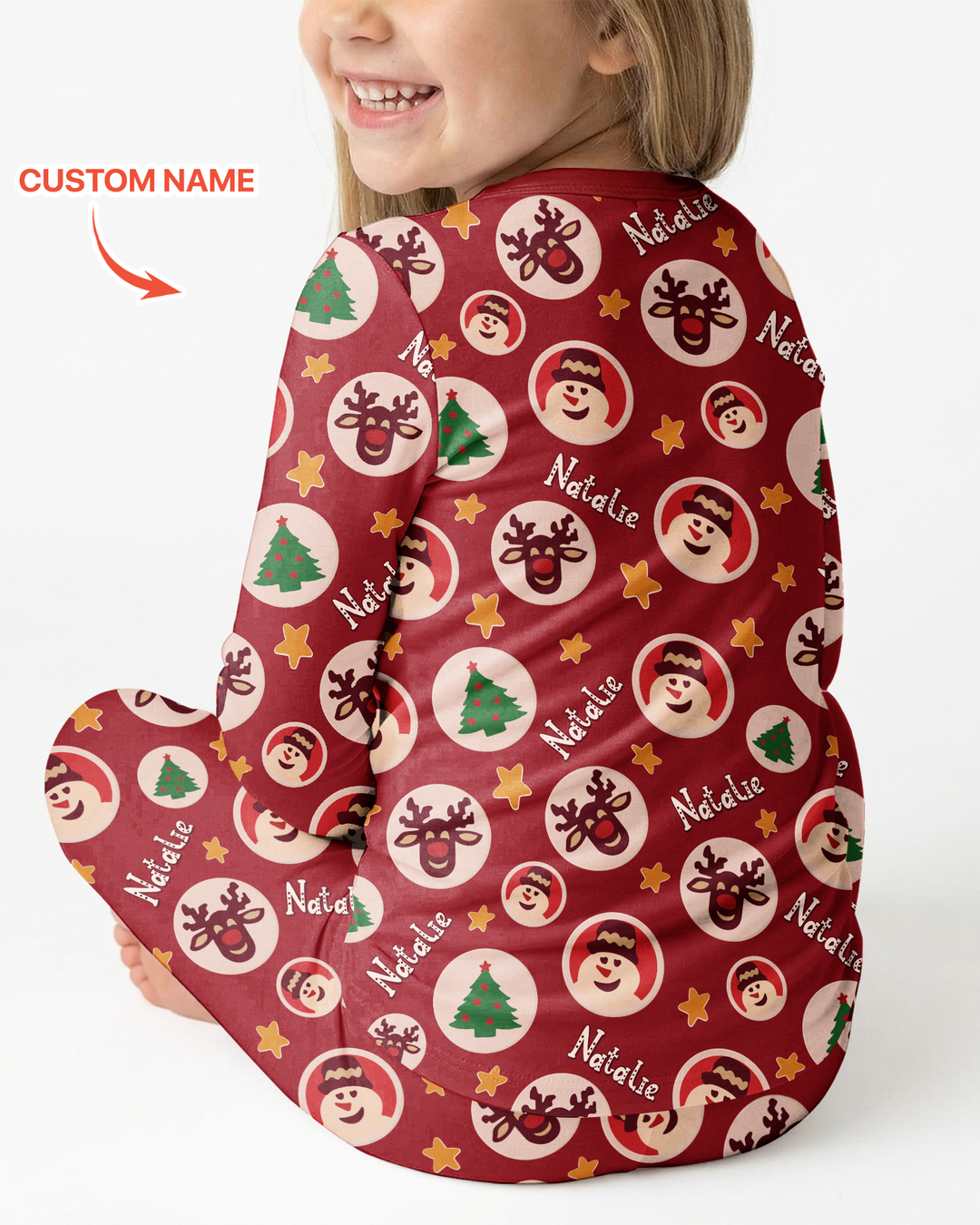 Christmas Dinner Bamboo Two Piece Long Sleeve Pajama Set