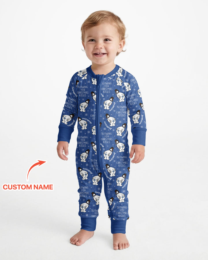 Blowing You Christmas Kisses Bamboo Convertible Zippy