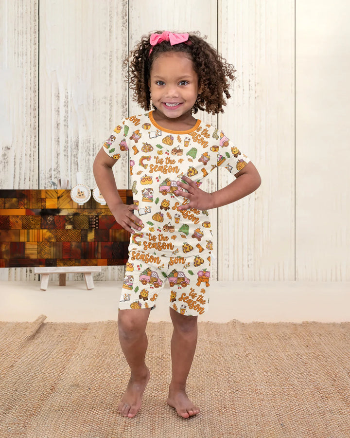'Tis The Season Bamboo Two Piece Short Sleeve Shorts Pajama Set
