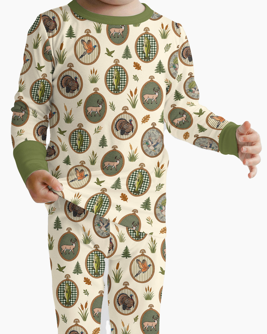 Hunting Season Bamboo Two Piece Long Sleeve Pajama Set