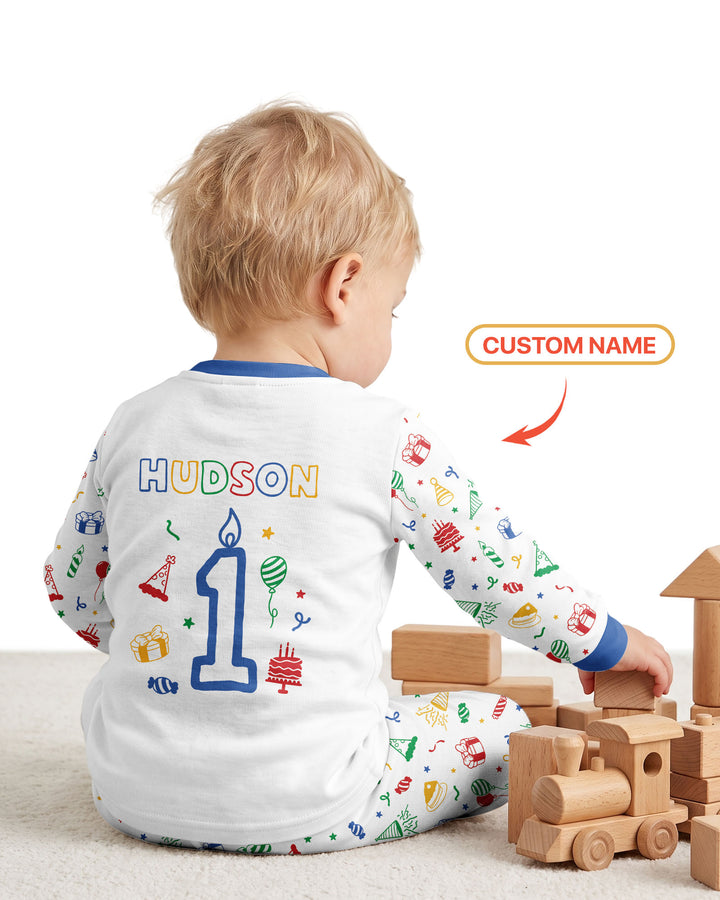 Custom Photo It's Fun To Be One Bamboo Two Piece Long Sleeve Pajama Set