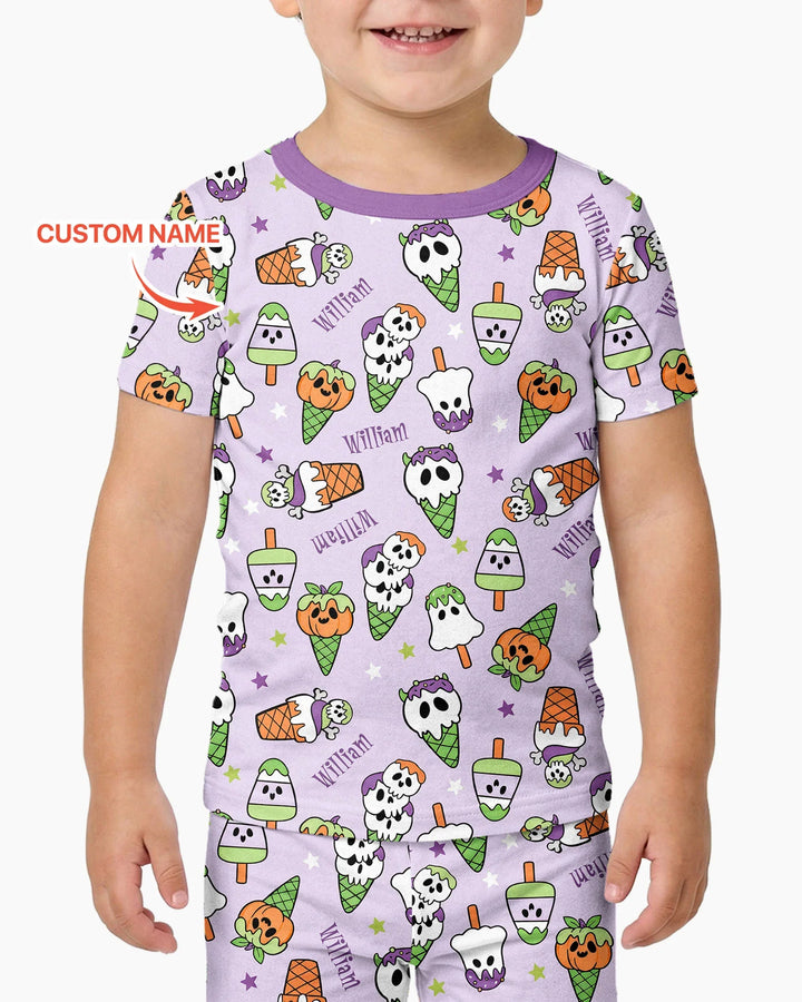 Zweiteiliges, kurzärmliges Pyjama-Set mit Marienkäfern