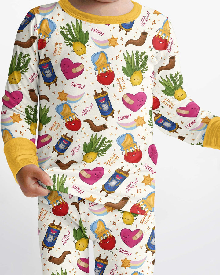 Jewish High Holidays Bamboo Two Piece Long Sleeve Pajama Set