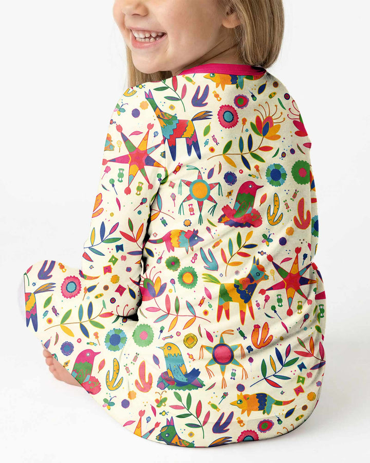 Party Piñatas Bamboo Two Piece Long Sleeve Pajama Set