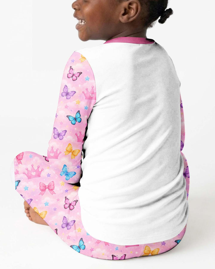 Black Girl Religious You Are Beautiful Bamboo Two Piece Long Sleeve Pajama Set