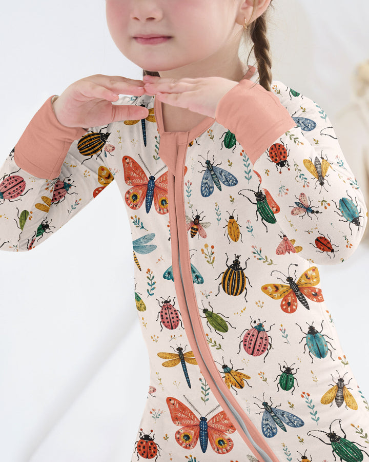 Folk Art Insects Bamboo Convertible Zippy