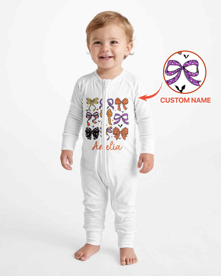 Personalized Halloween Ribbon Bamboo Convertible Zippy