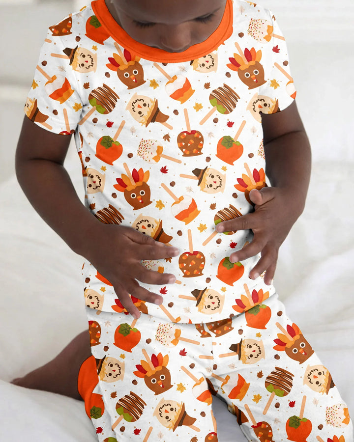 Zweiteiliges, kurzärmliges Pyjama-Set mit Marienkäfern