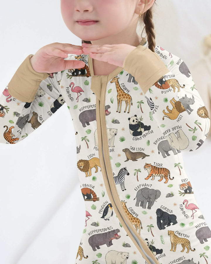Safari Animals Bamboo Convertible Zippy