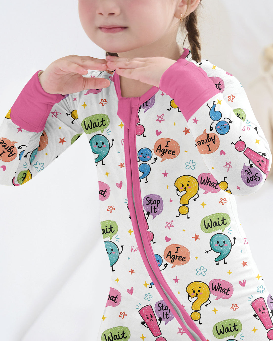 Punctuation Emotion Bamboo Convertible Zippy