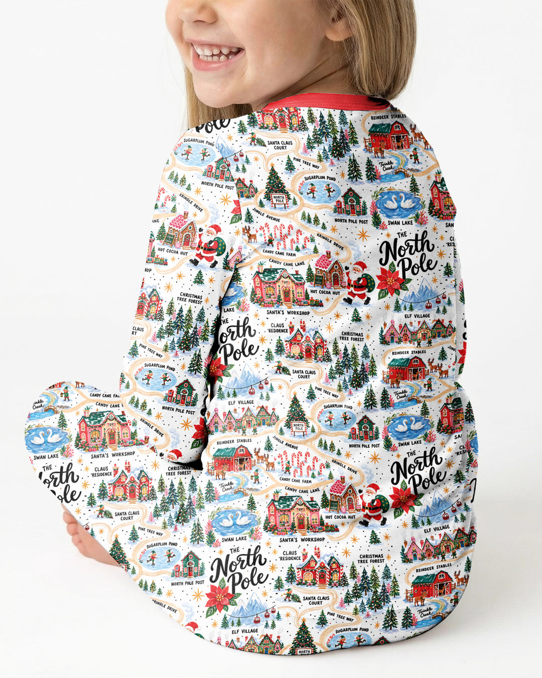 The North Pole Bamboo Two Piece Long Sleeve Pajama Set