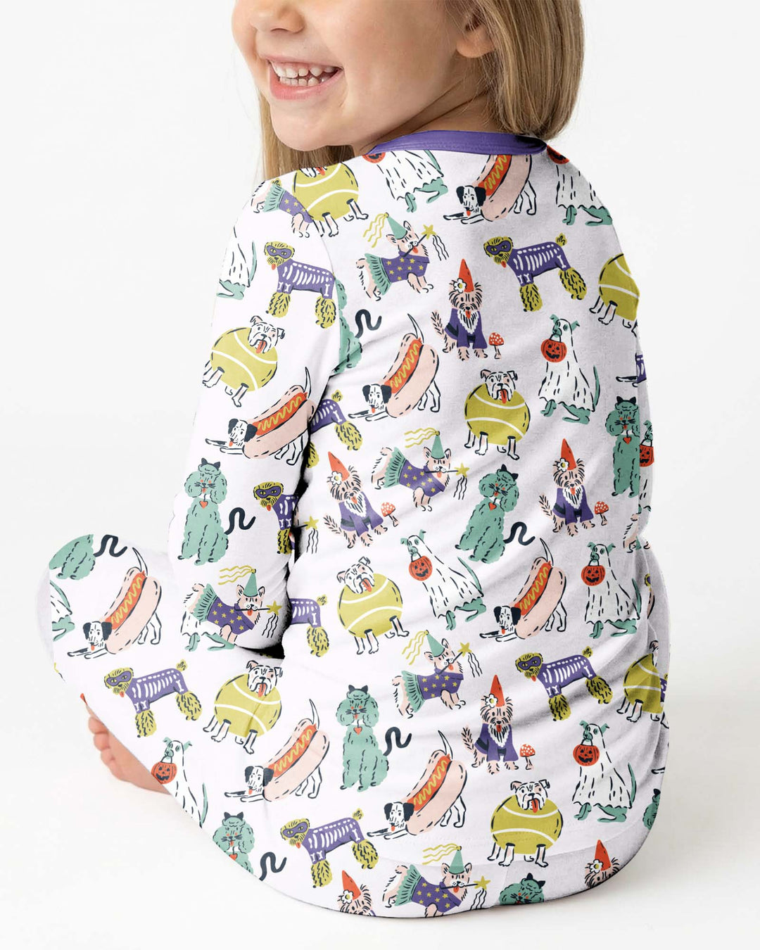 Bark-O-Ween Bamboo Two Piece Long Sleeve Pajama Set