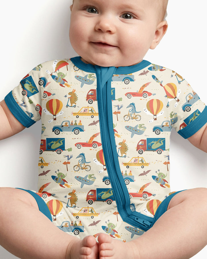 Monsters on the Move Bamboo Shorty Zippy
