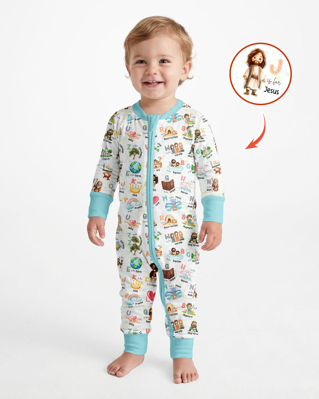 Bible ABC Alphabet Bamboo Convertible Zippy