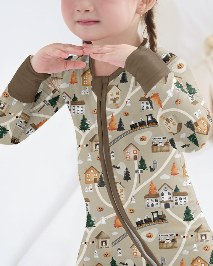 Haunted Halloween Town Map Bamboo Convertible Zippy
