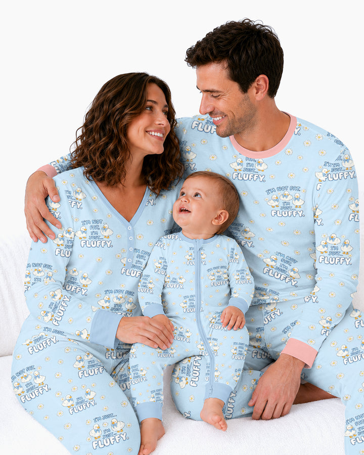 Not Fat Just Fluffy Bamboo Women Pajama Set