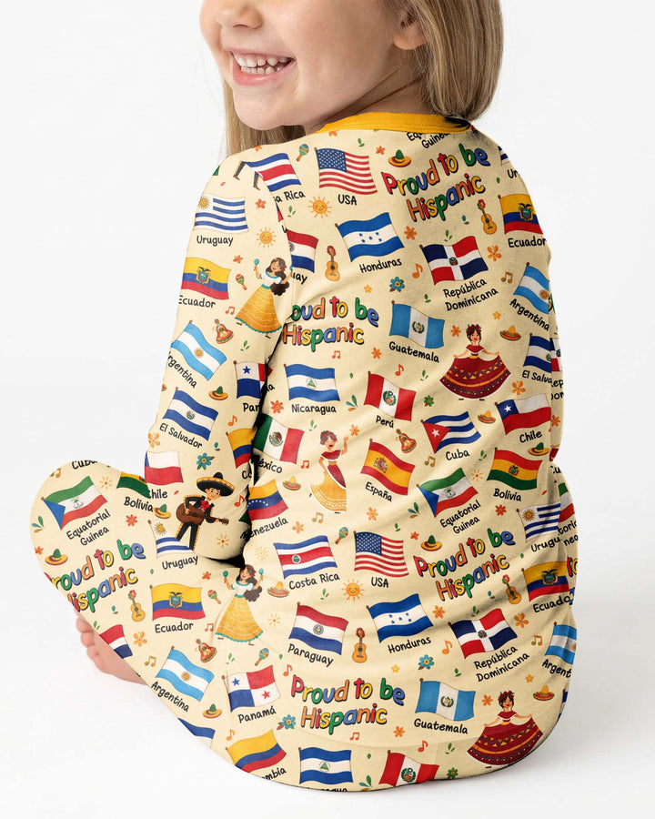Proud To Be Hispanic Bamboo Two Piece Long Sleeve Pajama Set