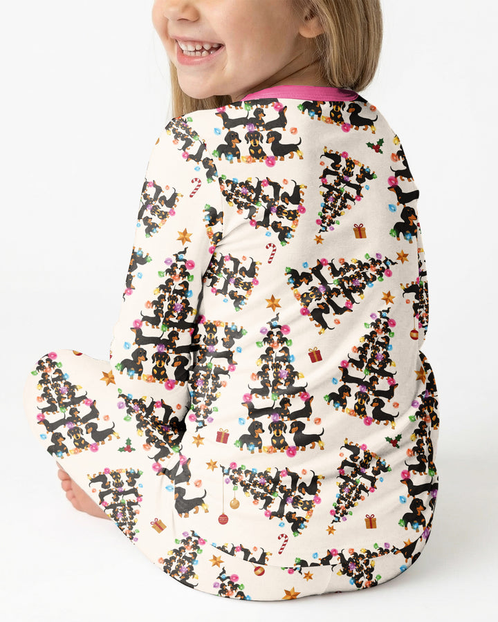Doxie Christmas Tree Bamboo Convertible Zippy
