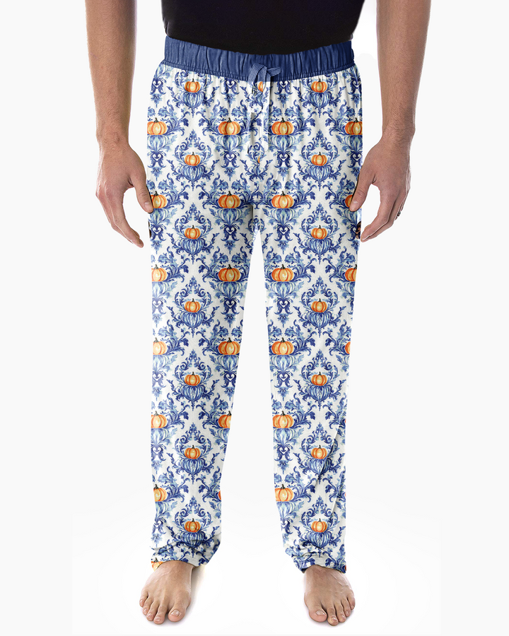 Pumpkin Toile Family Matching Bamboo Men's Pajama Set