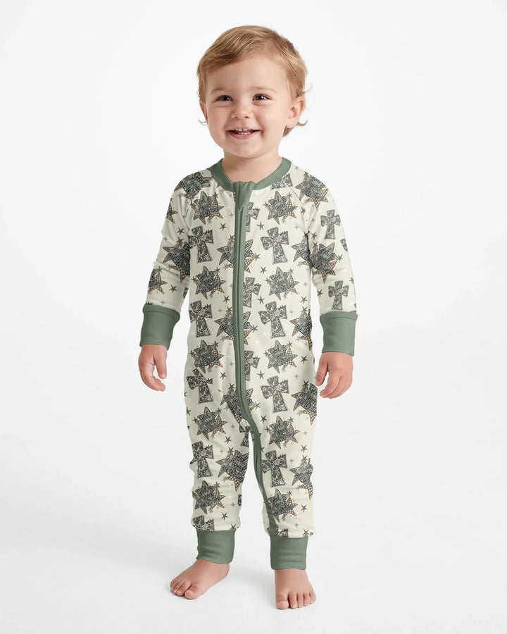 Gerippte Babykleidung mit individuellem Foto - Weich &amp; Skizzenhaft