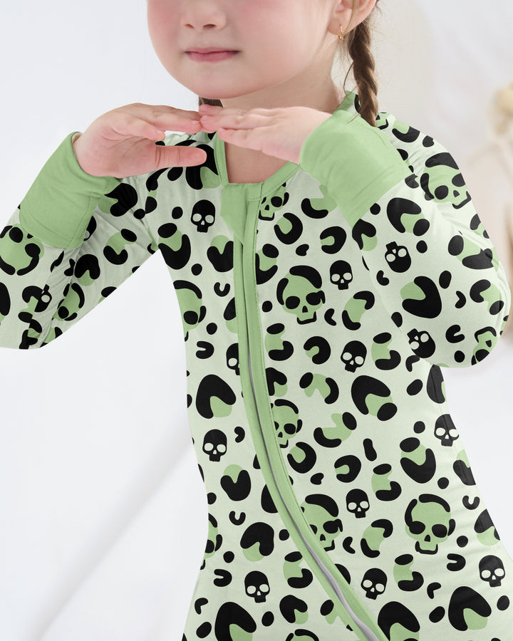 Leopard Skull Bamboo Convertible Zippy
