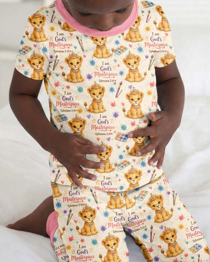 Zweiteiliges, kurzärmliges Pyjama-Set mit Marienkäfern