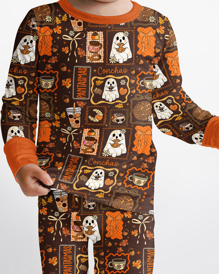 Fall Conchas Bamboo Two Piece Long Sleeve Pajama Set