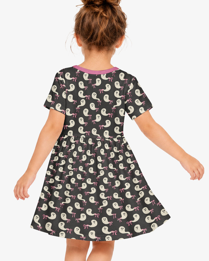 Little Ghosts Bamboo Twirl Dress