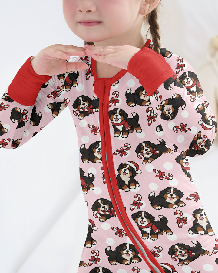 Holiday Bernese Mountain Christmas Dog Bamboo Convertible Zippy