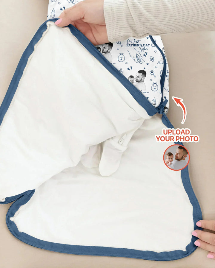 Schlafsack aus Bambus-Musselin – personalisierbar