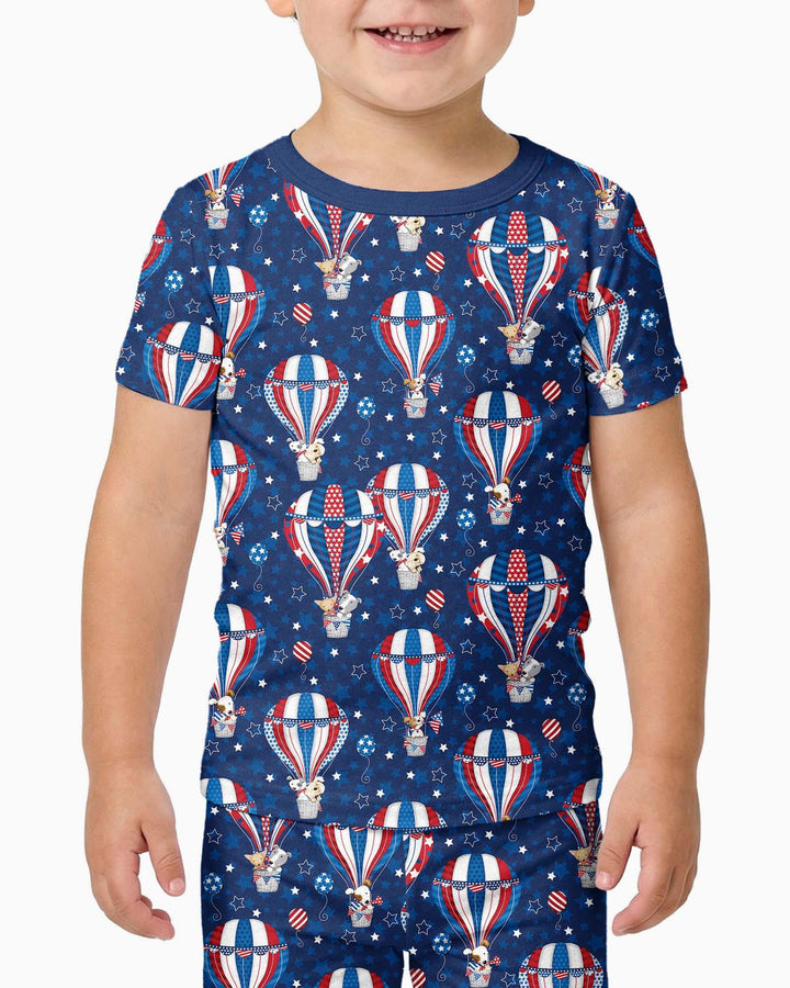 Zweiteiliges, kurzärmliges Pyjama-Set mit Marienkäfern