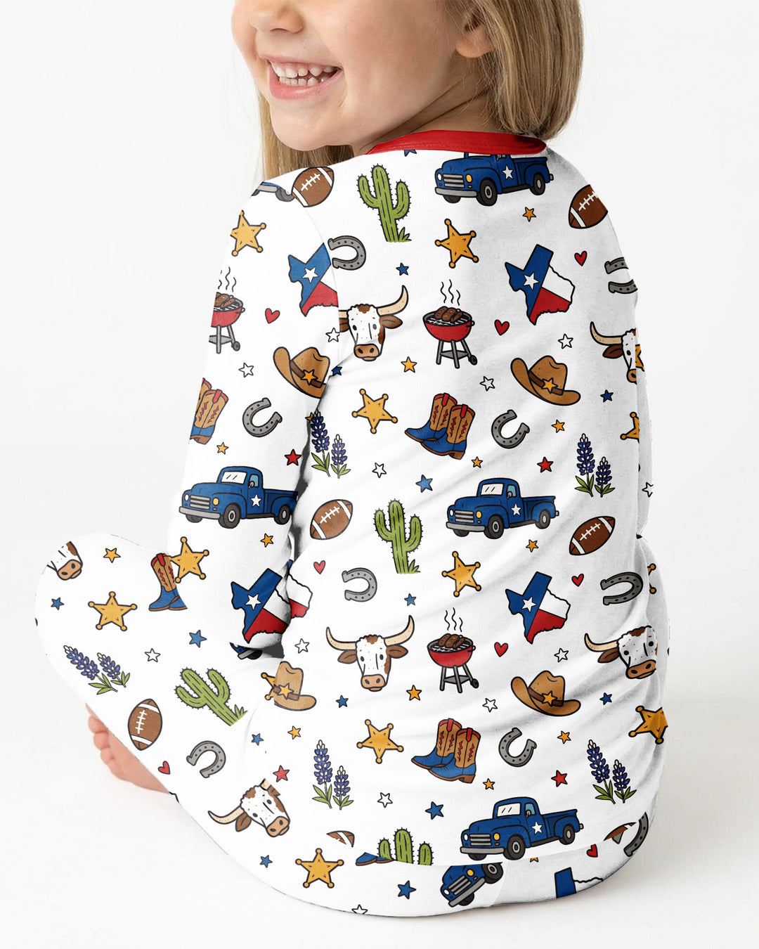 Someone in Texas Loves Me Bamboo Two Piece Long Sleeve Pajama Set