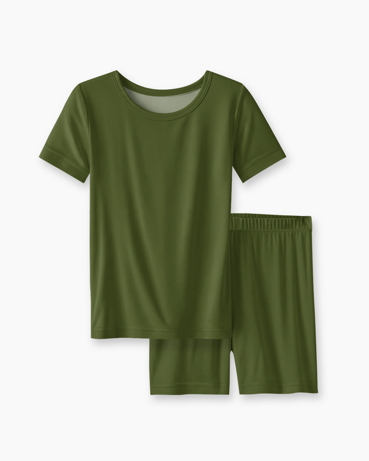 Zweiteiliges, kurzärmliges Pyjama-Set mit Marienkäfern