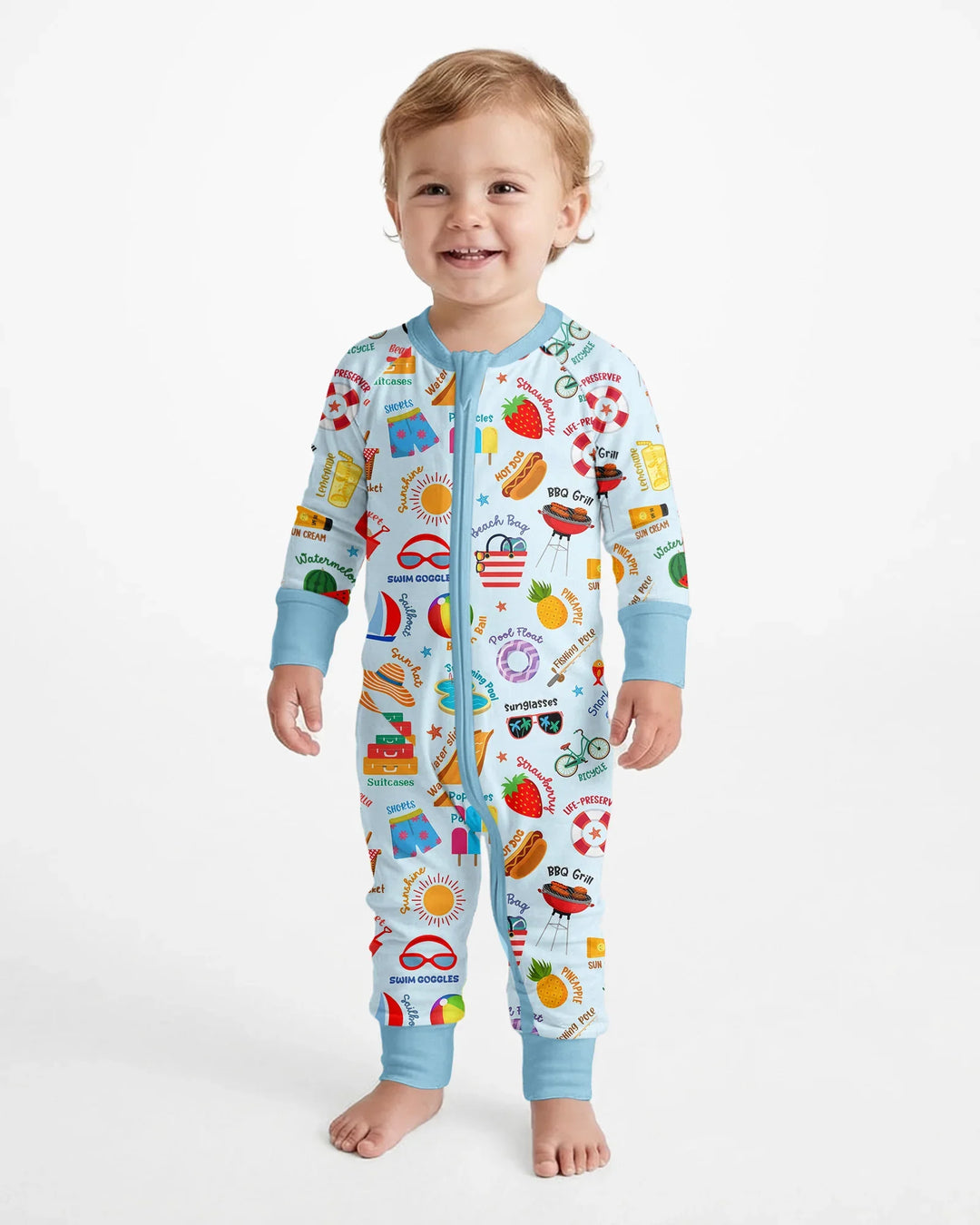 Gerippte Babykleidung mit individuellem Foto - Weich &amp; Skizzenhaft