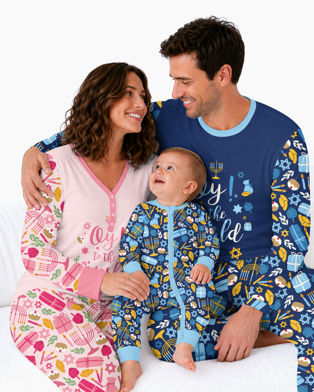 Oy to the World Hanukkah Bamboo Women Pajama Set