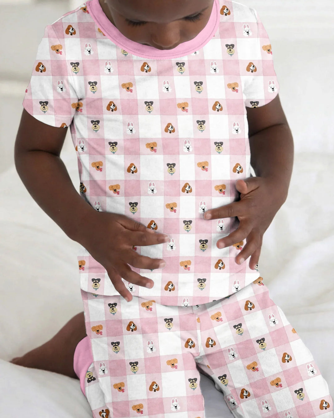 Zweiteiliges, kurzärmliges Pyjama-Set mit Marienkäfern