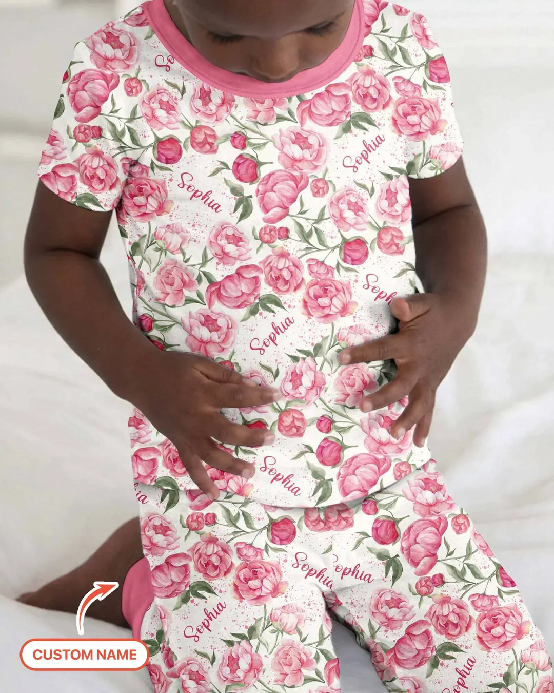 Zweiteiliges, kurzärmliges Pyjama-Set mit Marienkäfern