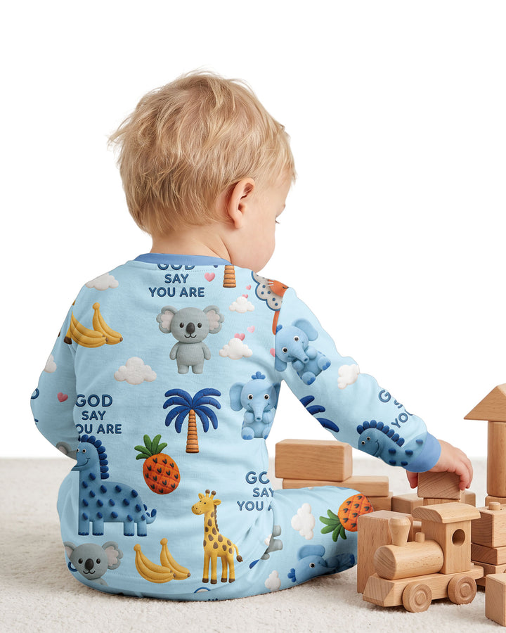 Little Blessings Bamboo Two Piece Long Sleeve Pajama Set