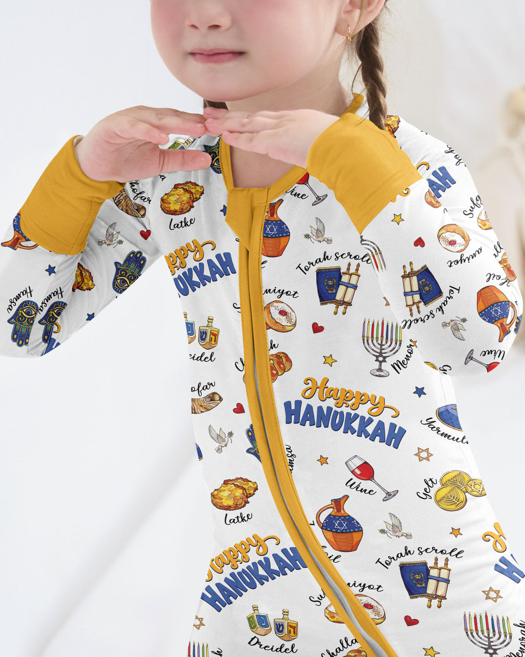 Tis The Season Hanukkah Bamboo Convertible Zippy