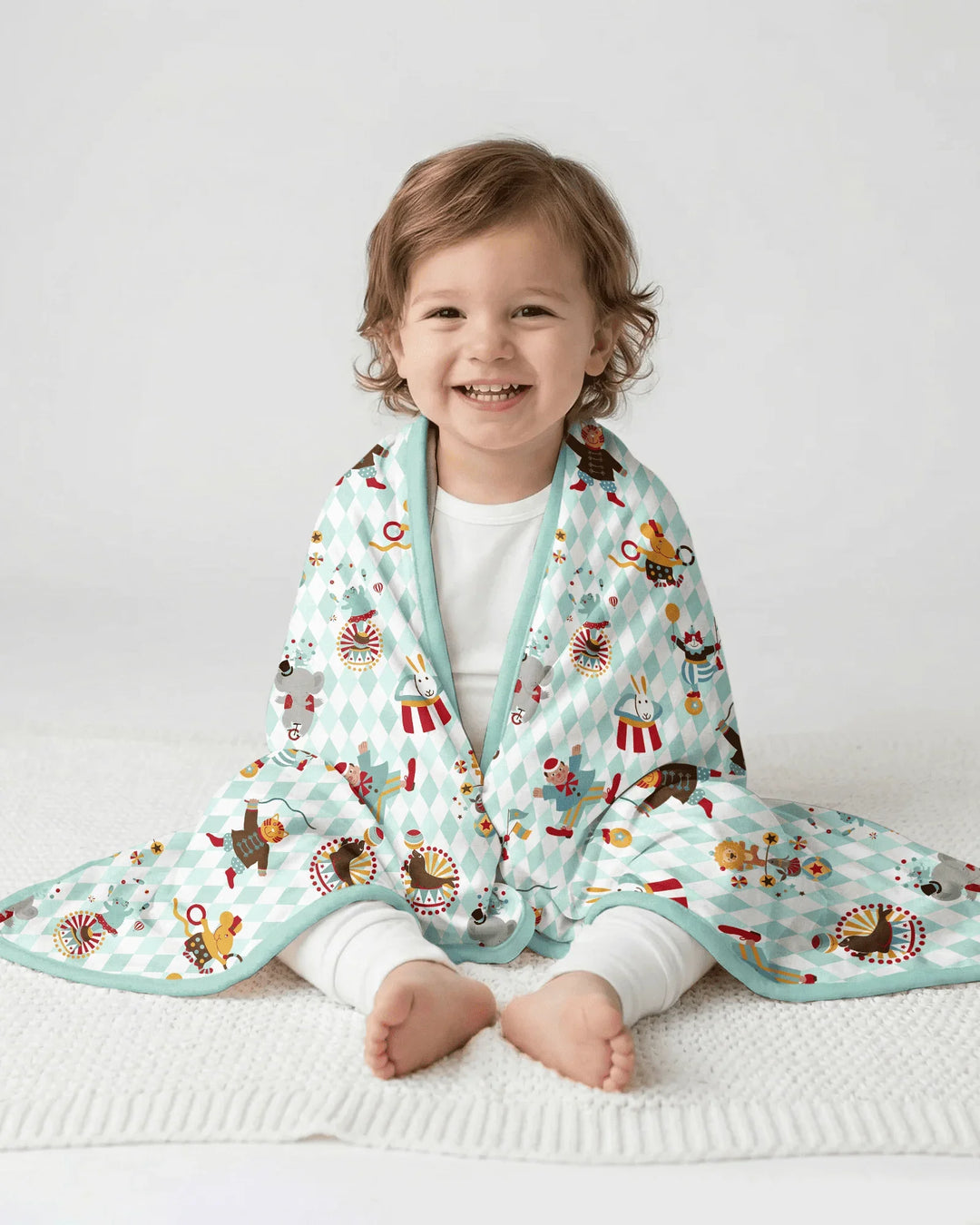 Circus Animal Bamboo Blanket