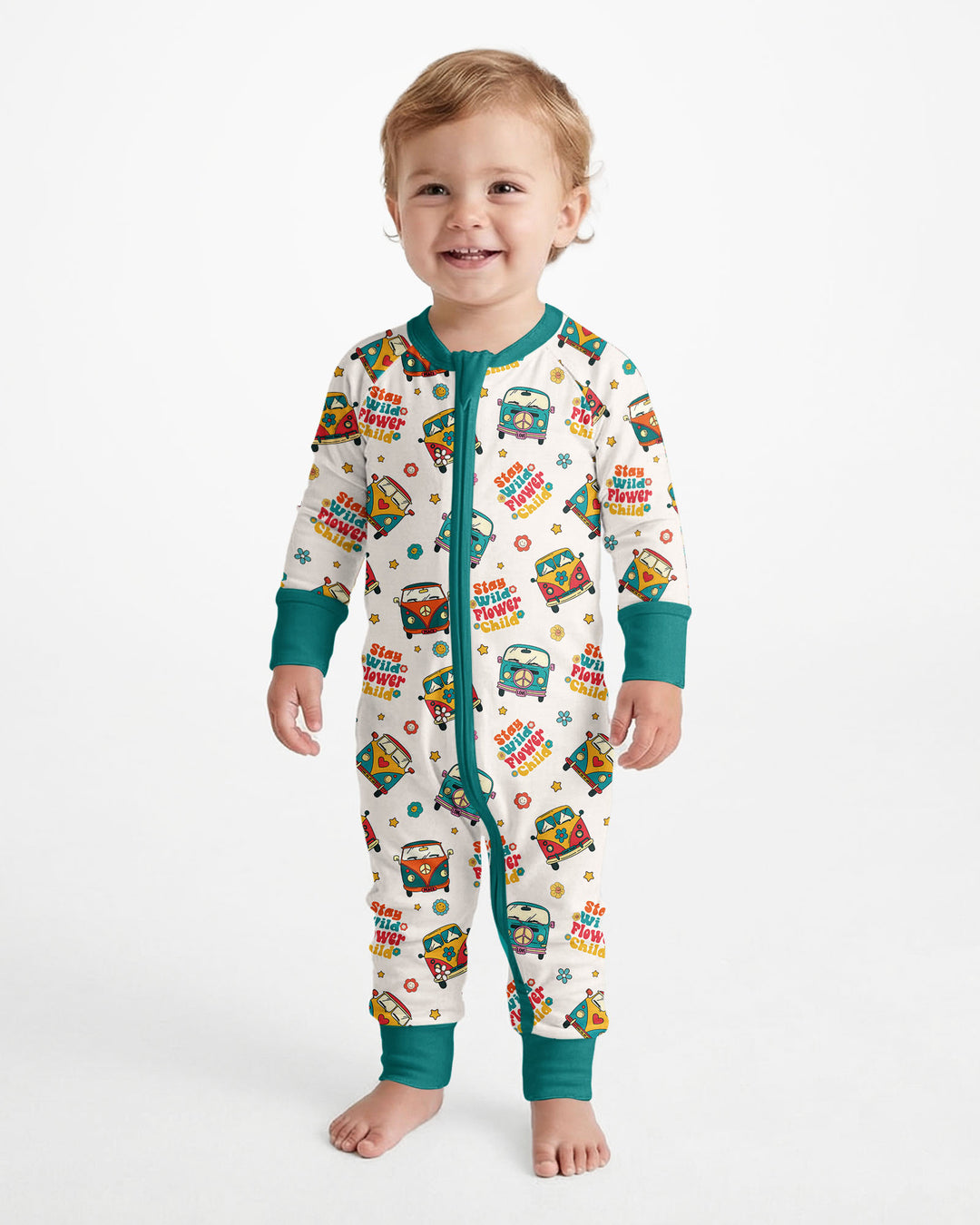 Gerippte Babykleidung mit individuellem Foto - Weich &amp; Skizzenhaft