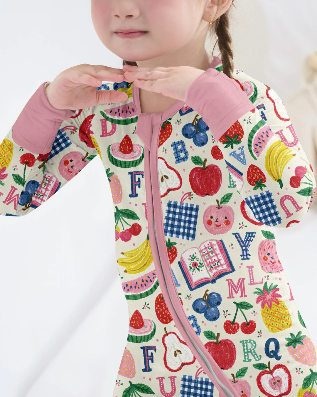 Back To School Fruit Alphabet Bamboo Convertible Zippy