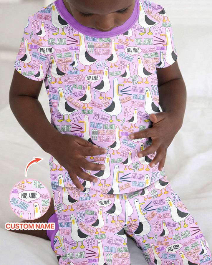 Zweiteiliges, kurzärmliges Pyjama-Set mit Marienkäfern